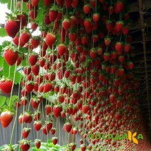 Клубника ампельная Анастасия купить по цене от 370р. в интернет-магазине «Посадика» с доставкой почтой в в Нижнем Новгороде и по всей России – [изображение №1].